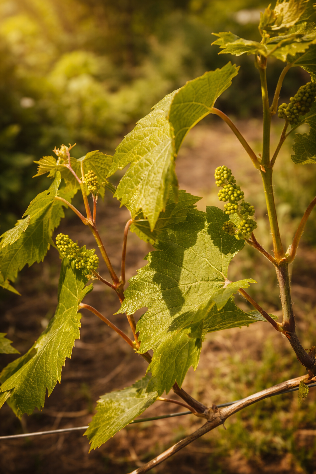 Vin Du Nort – jonge druiven aan de rank